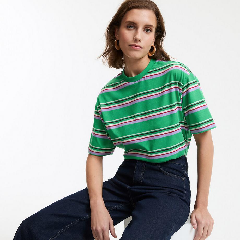 La Redoute Collections Gestreiftes T-Shirt  