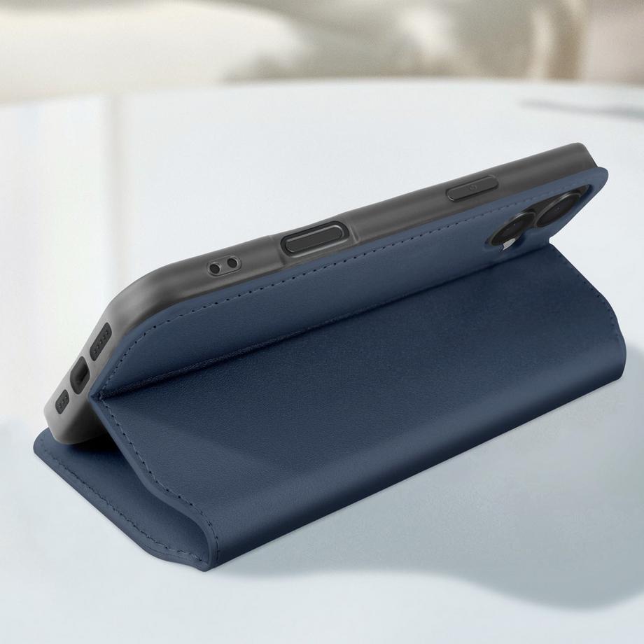 Avizar  Étui iPhone 16 Plus Portefeuille Bleu 