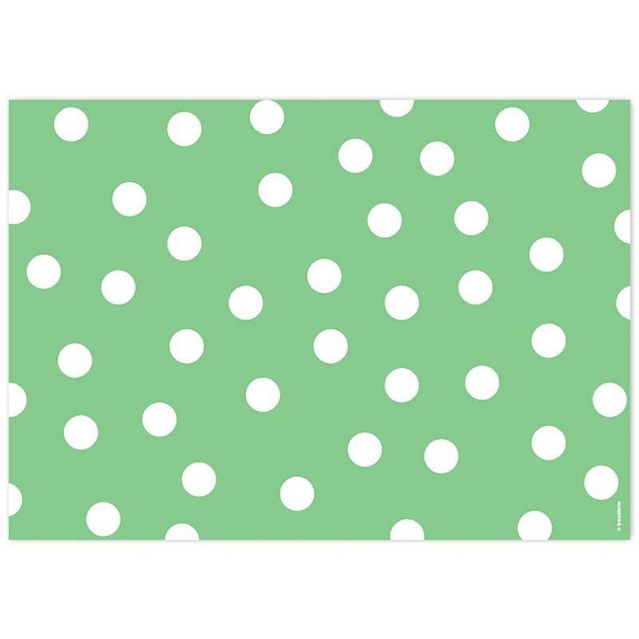 trendform Sets de table en papier POLKA AQUA 4 x 12 feuilles  