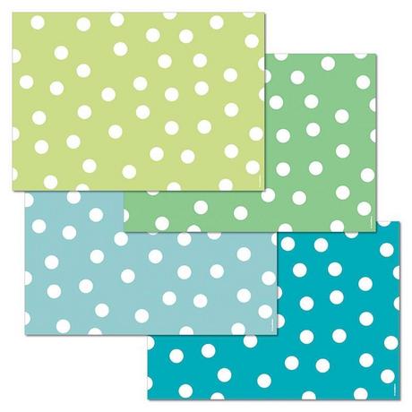 trendform Papiertischset POLKA AQUA 4 Sujets à 12 Blatt  