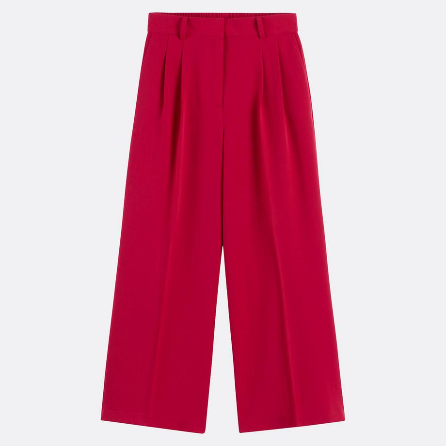 La Redoute Collections Pantaloni Larghi Plissettati Lunghezza Caviglia  