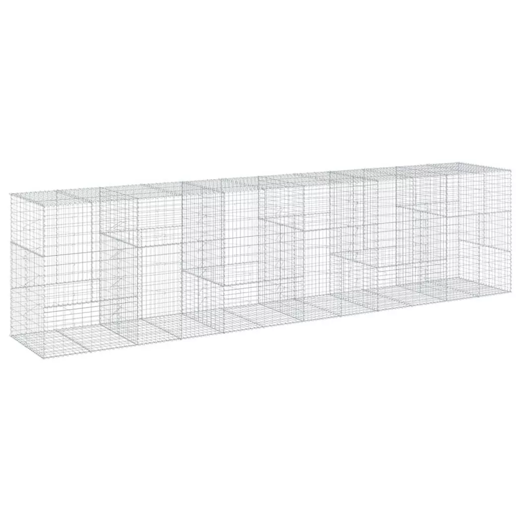VidaXL - Panier gabion fer, One Size, Argent