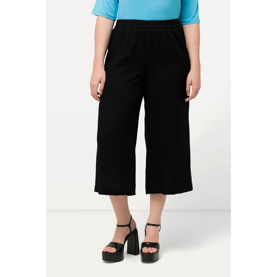 Ulla Popken Jupe-culotte Longueur Mollet Jambe Large Taille Élastique  