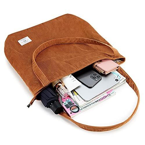 Only-bags.store Cord Reissverschluss Umhängetasche Gross Shopper Tote Bag Handtasche  