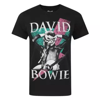 David Bowie offizielles Thunder TShirt  Schwarz