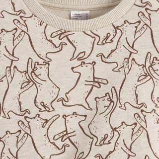 La Redoute Collections  Sweatshirt mit Rundhals und Teddy-Aufdruck 