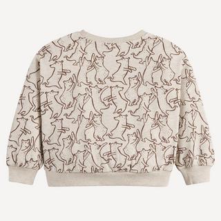 La Redoute Collections  Sweatshirt mit Rundhals und Teddy-Aufdruck 