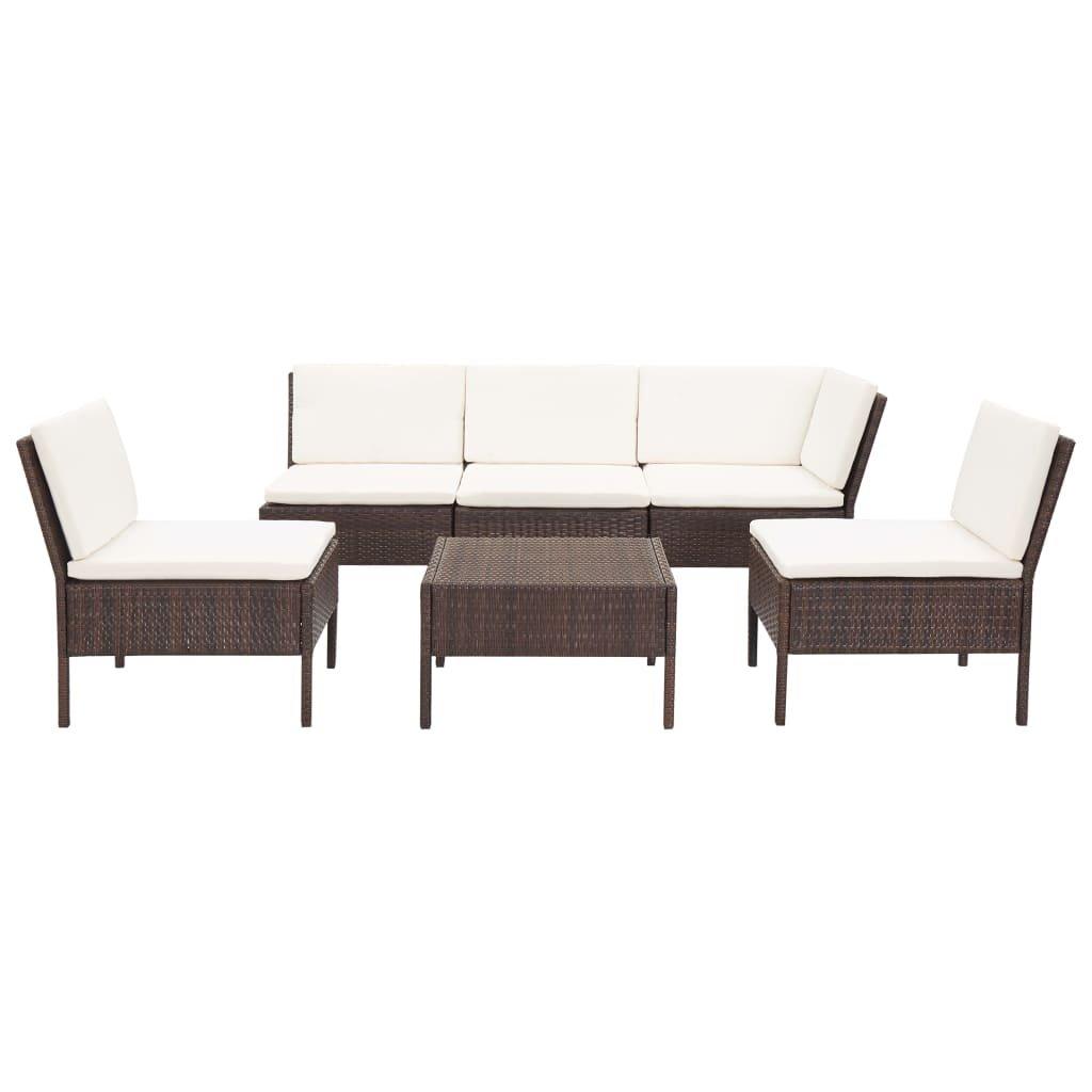 VidaXL Garten-lounge-set poly-rattan  