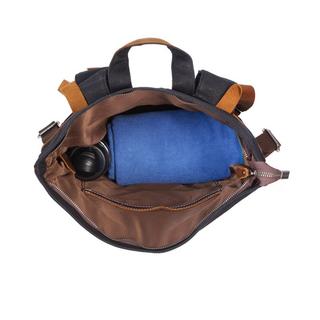 Only-bags.store Canvas Rucksack, strapazierfähiger Lederrucksack, moderne 17in Laptop-Tasche, ästhetische große  