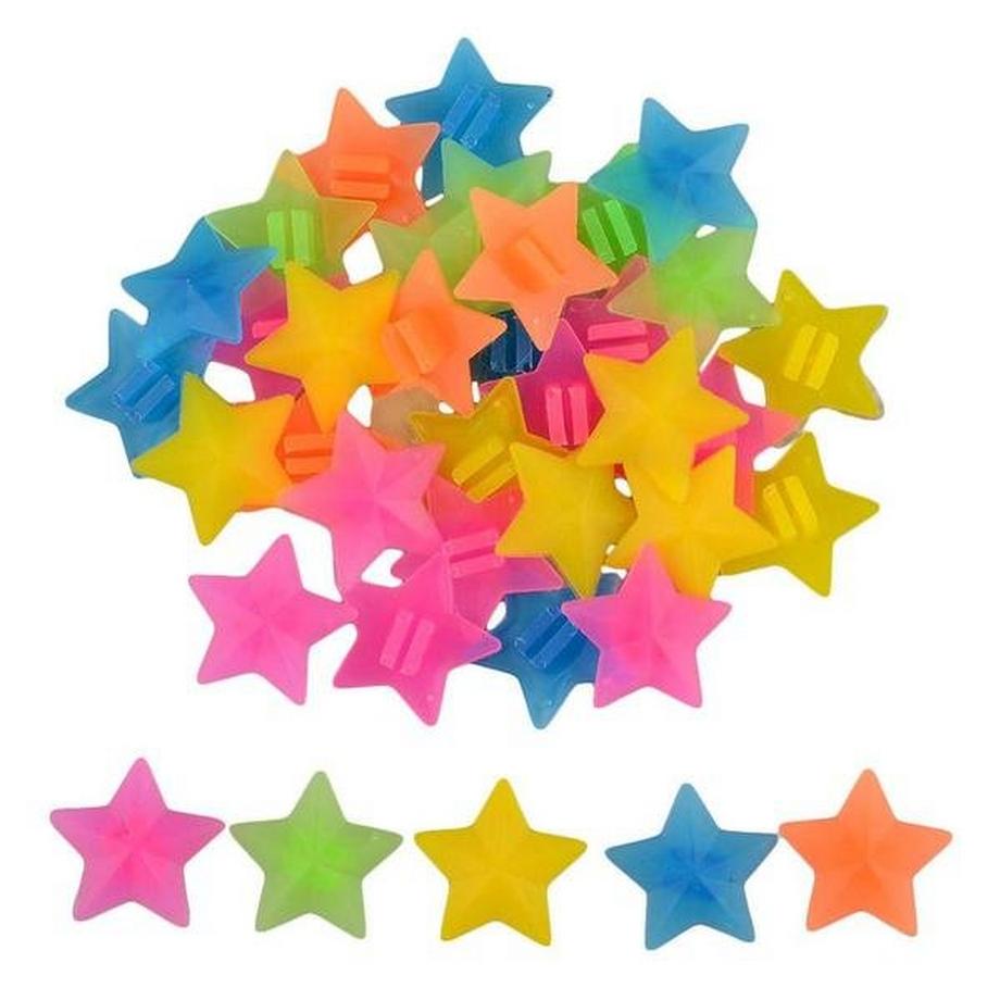 Decorazione a raggi per bicicletta, stelle - confezione da 36