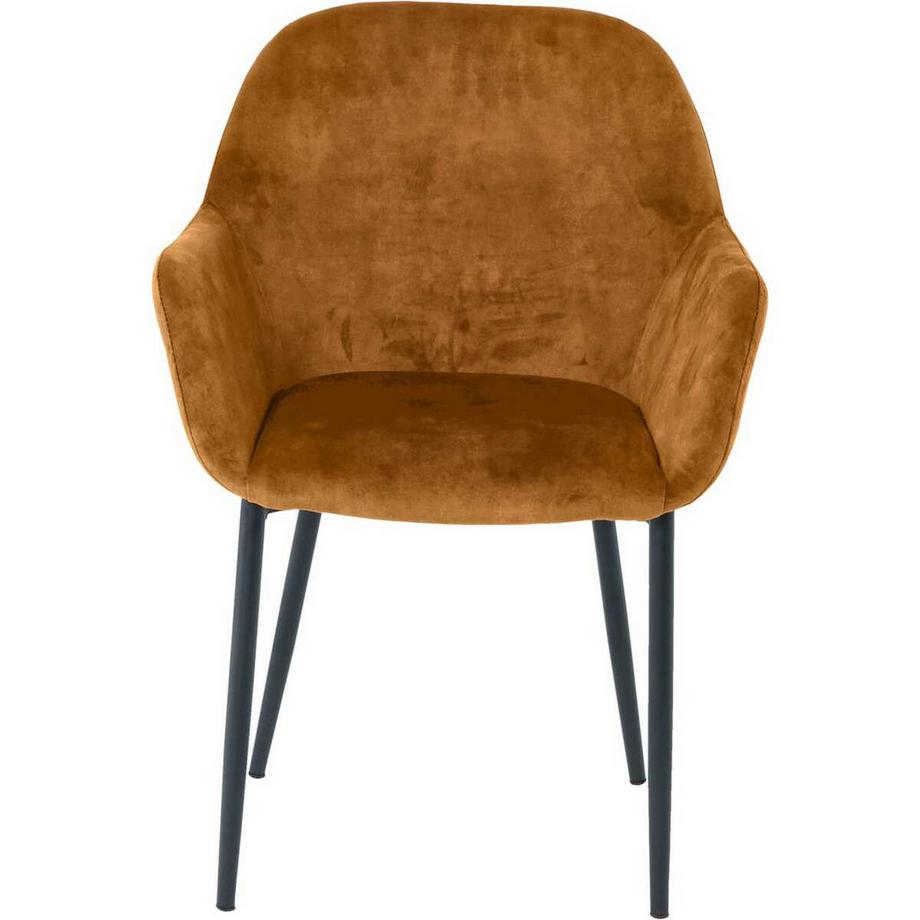 mutoni Eszimmerstuhl mit Armlehnen Nibro gelb (2er-Set)  