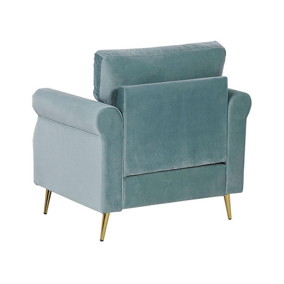 Beliani Fauteuil en Velours Rétro VIETAS  