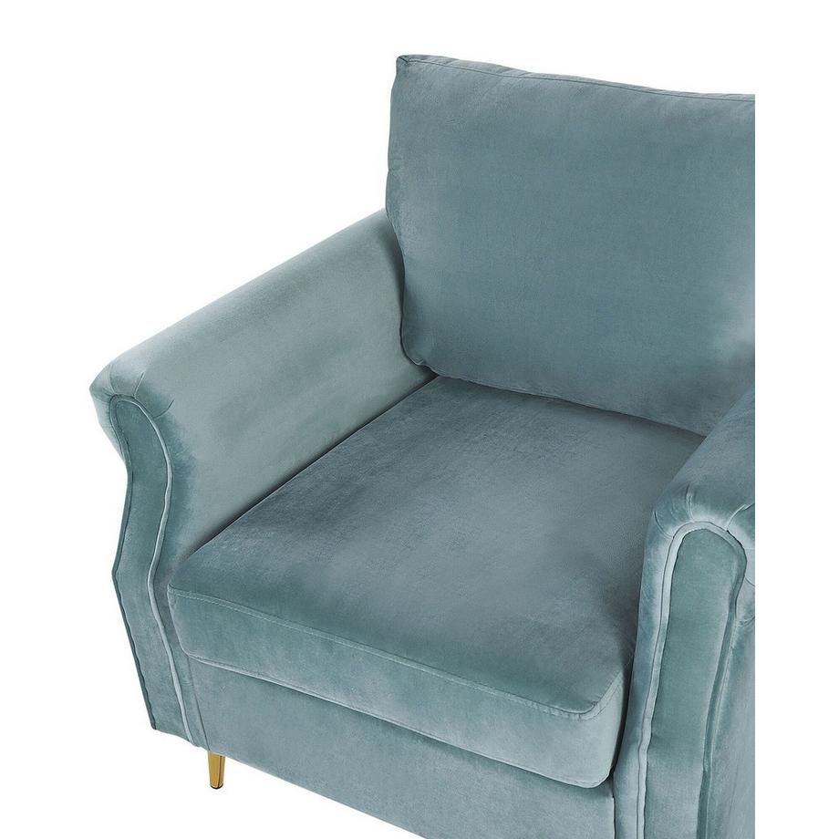 Beliani Fauteuil en Velours Rétro VIETAS  