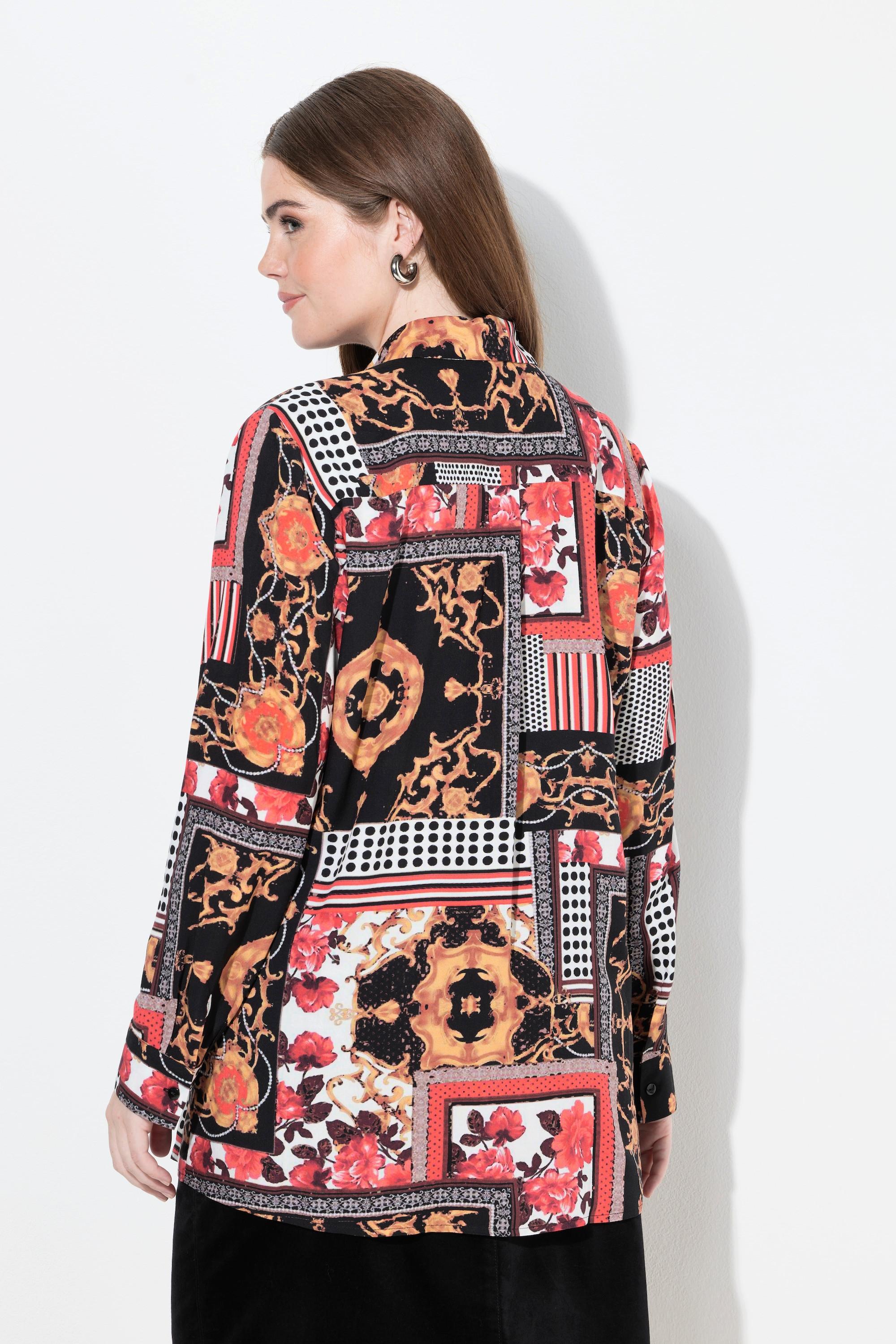 Ulla Popken Camicia con Design Stile Country Regular Fit  