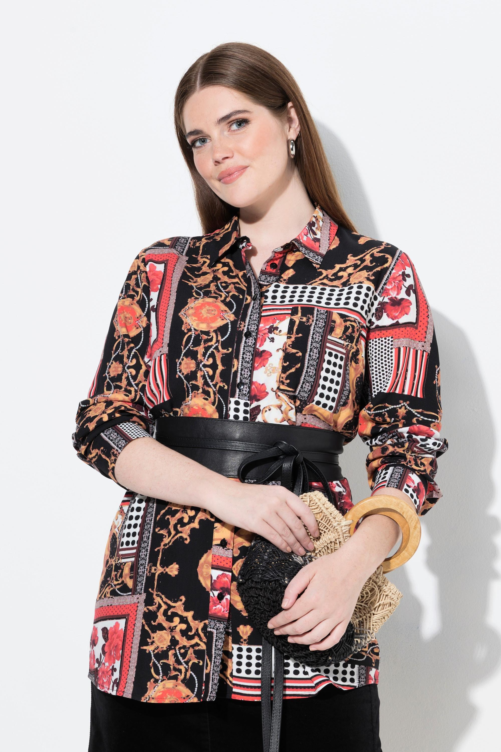 Ulla Popken Camicia con Design Stile Country Regular Fit  