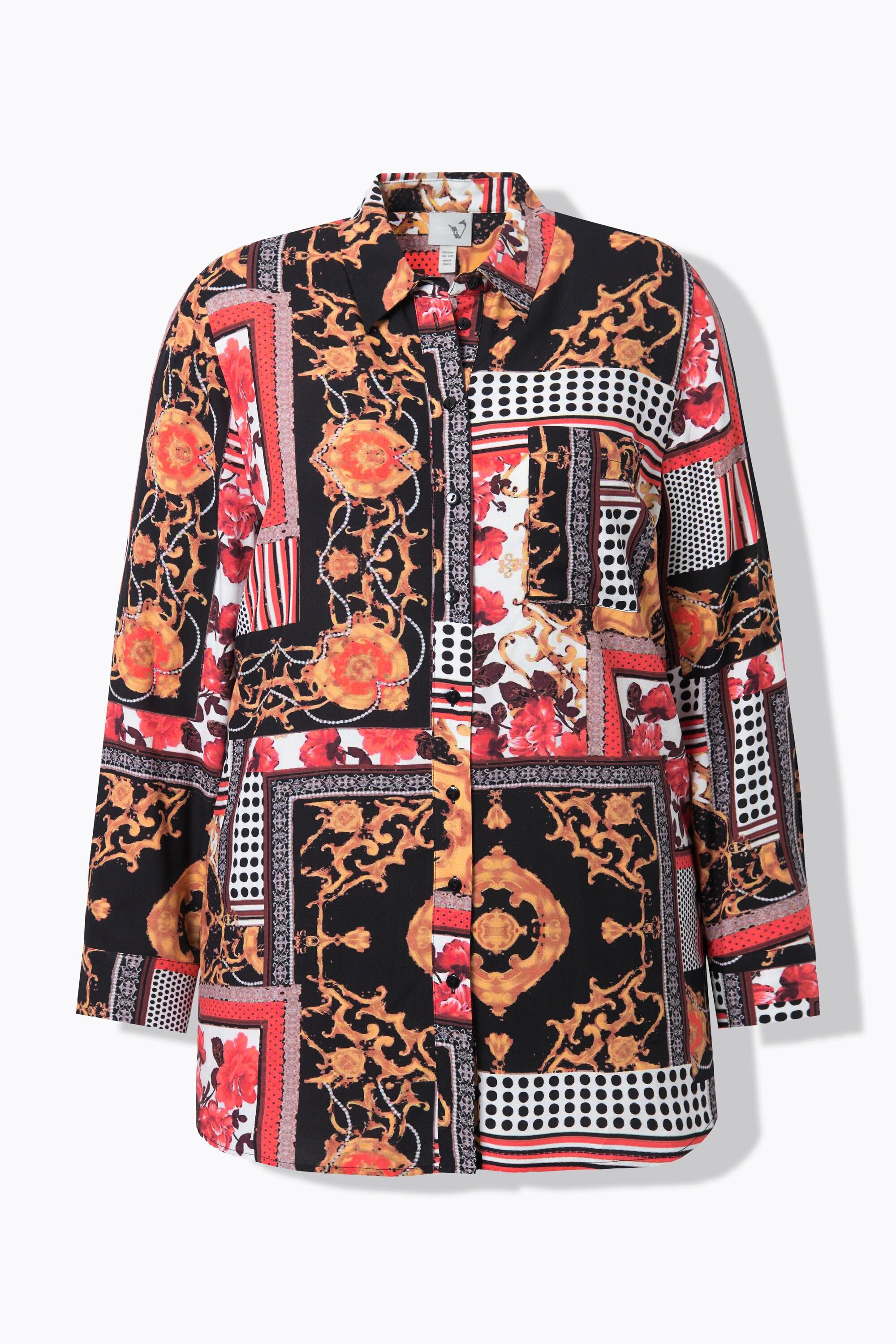 Ulla Popken Camicia con Design Stile Country Regular Fit  