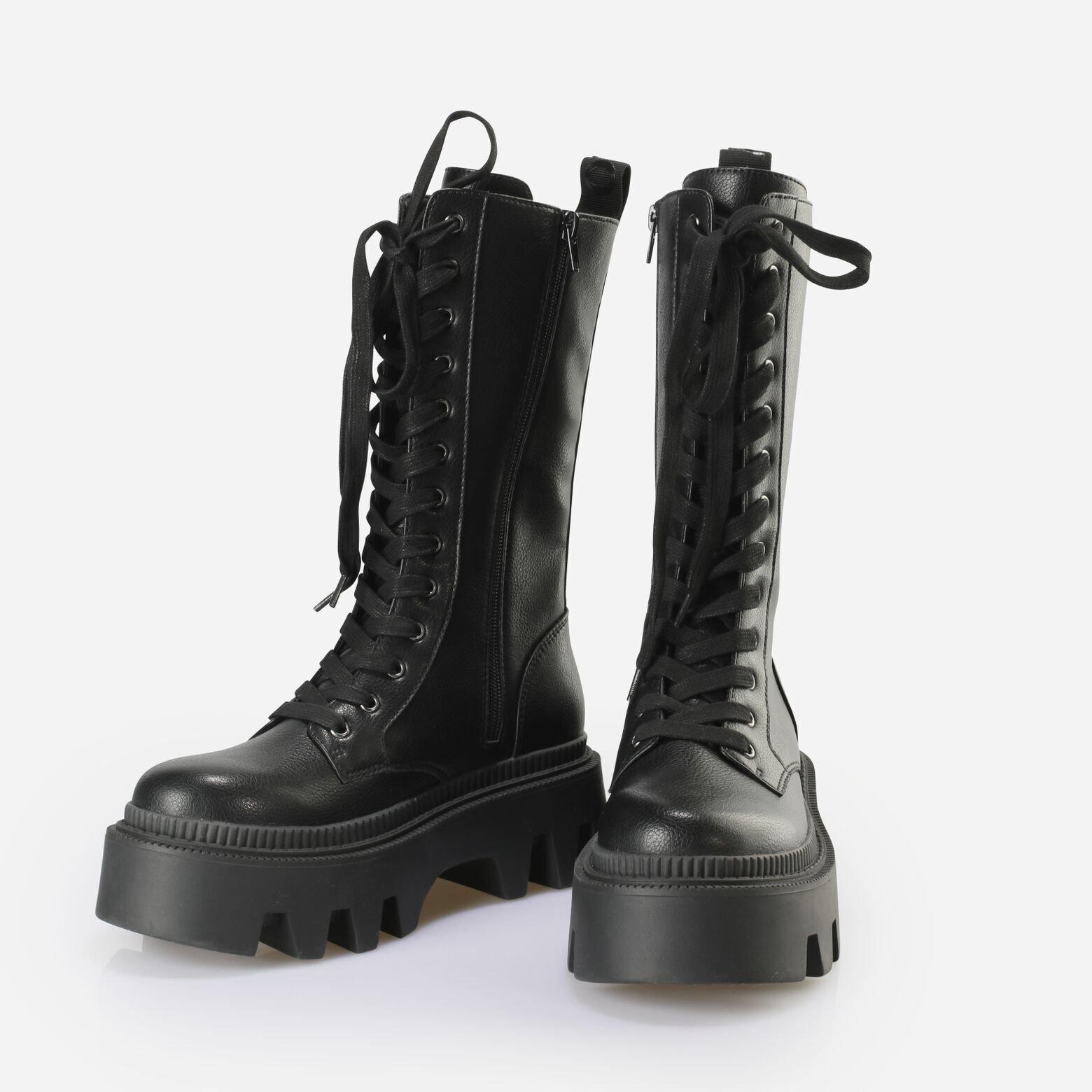 Buffalo  Stivali in nappa da donna Buffalo Flora Hi 