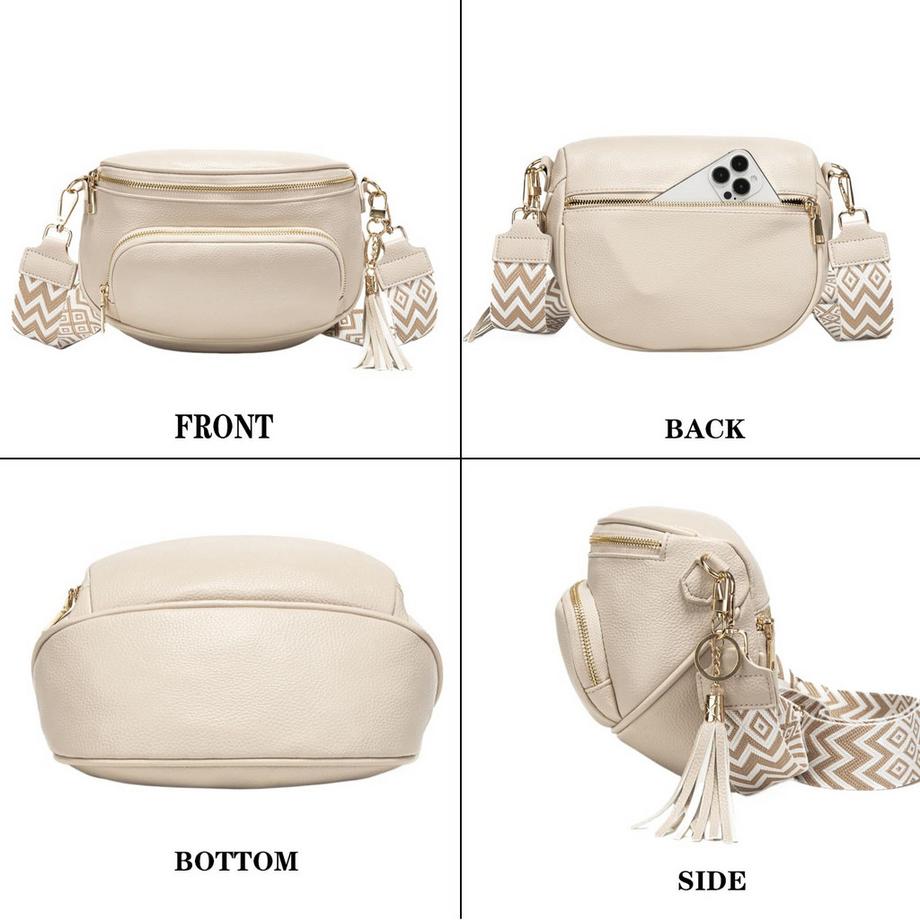 Only-bags.store Grand Sac Bandoulière Sac Téléphone Cuir Vegan Blocage RFID  