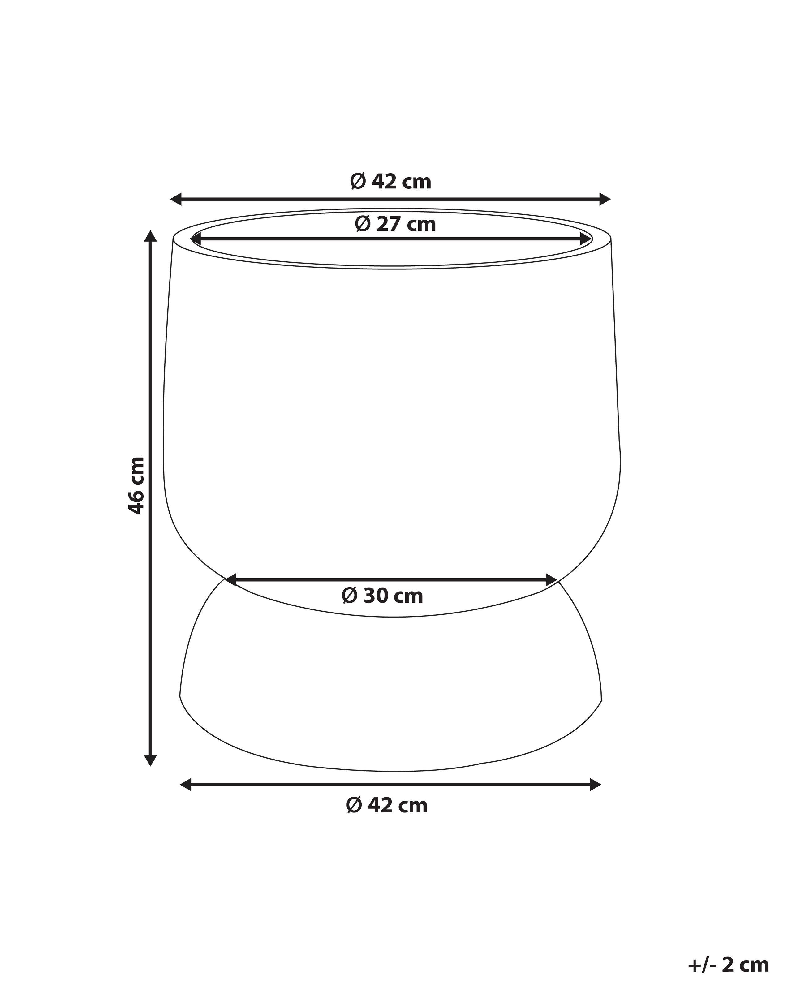 Beliani Cache-pot en Fibre d'argile Traditionnel ARAUCARIA  