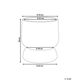 Beliani Cache-pot en Fibre d'argile Traditionnel ARAUCARIA  