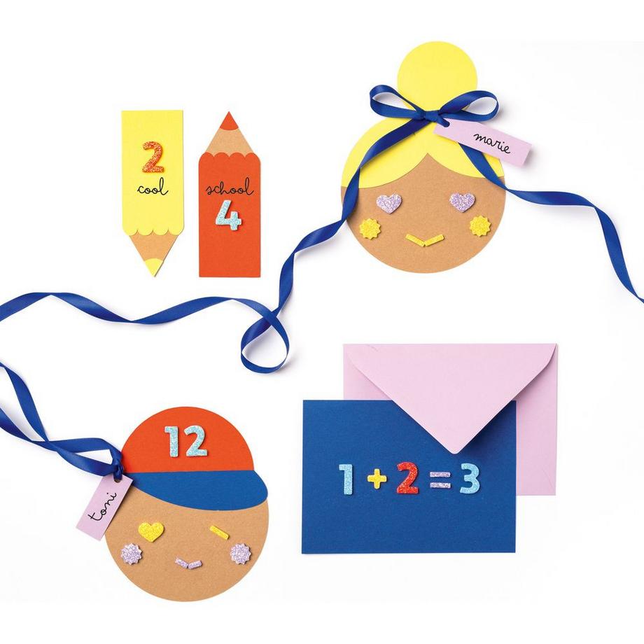 Folia Moosgummi Sticker Glitter Numbers 112 Stück  