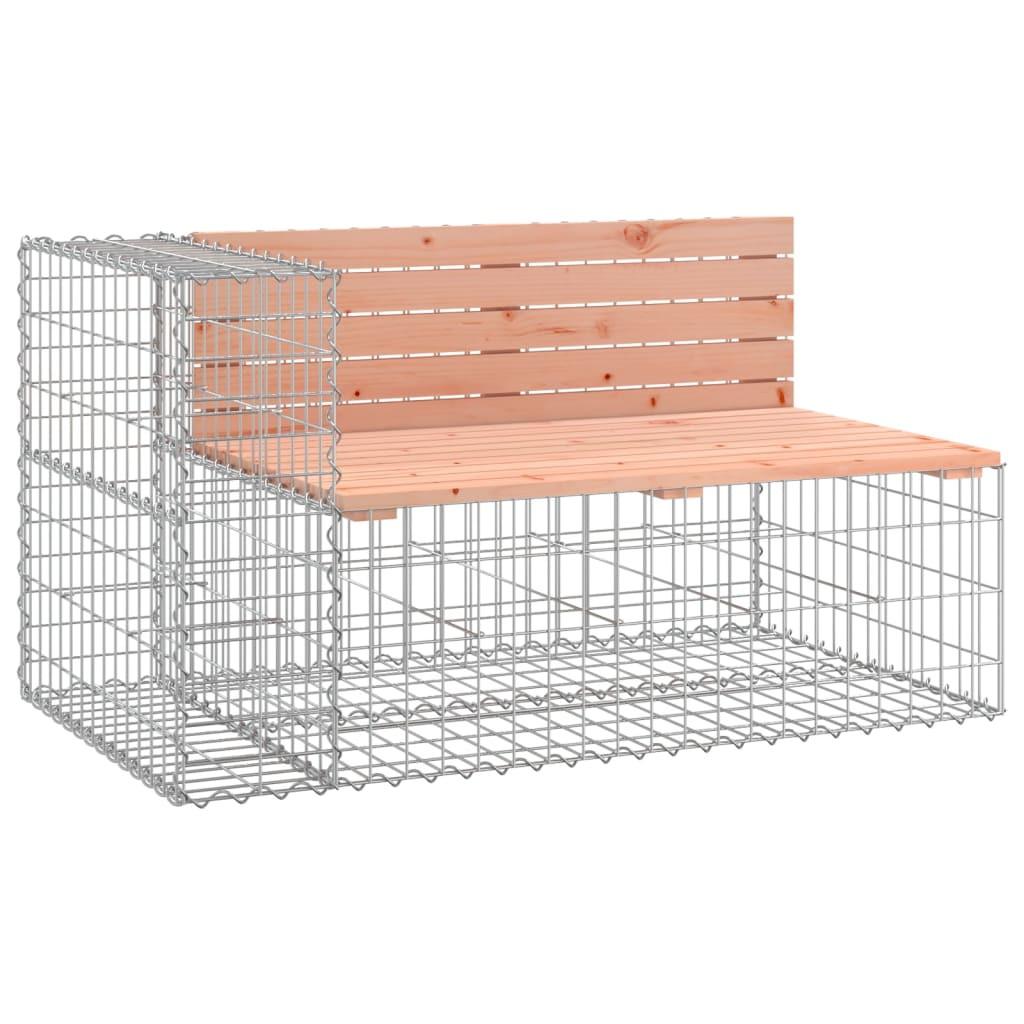 VidaXL Banc de jardin avec panier en gabion bois  