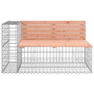 VidaXL Banc de jardin avec panier en gabion bois  