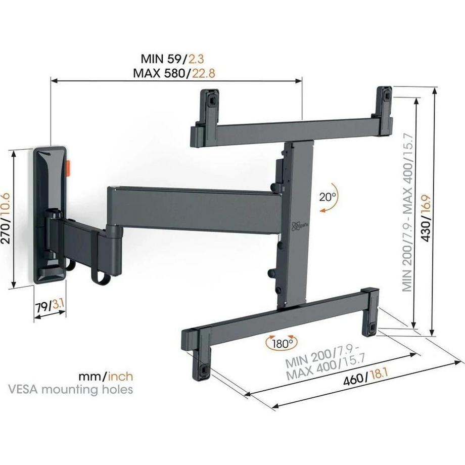 Vogels  Wandhalterung COMFORT TVM 3465B 