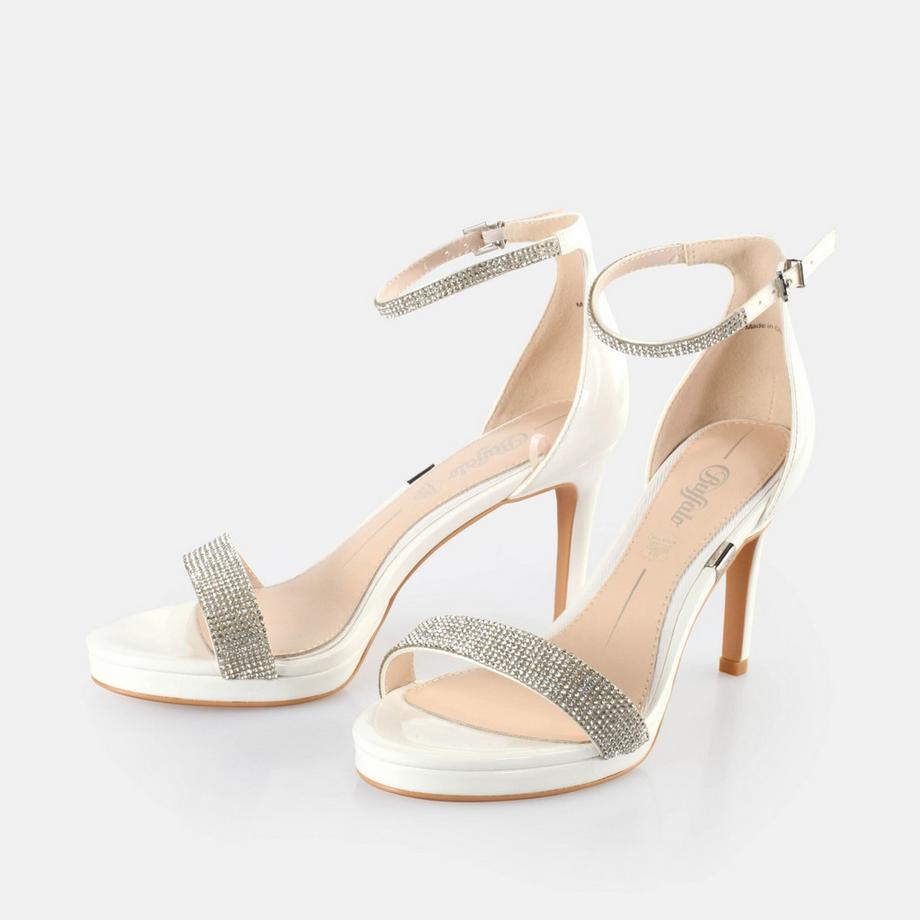 Buffalo Mary Belle Stiletto Open Toe Sandali con Cinturino  