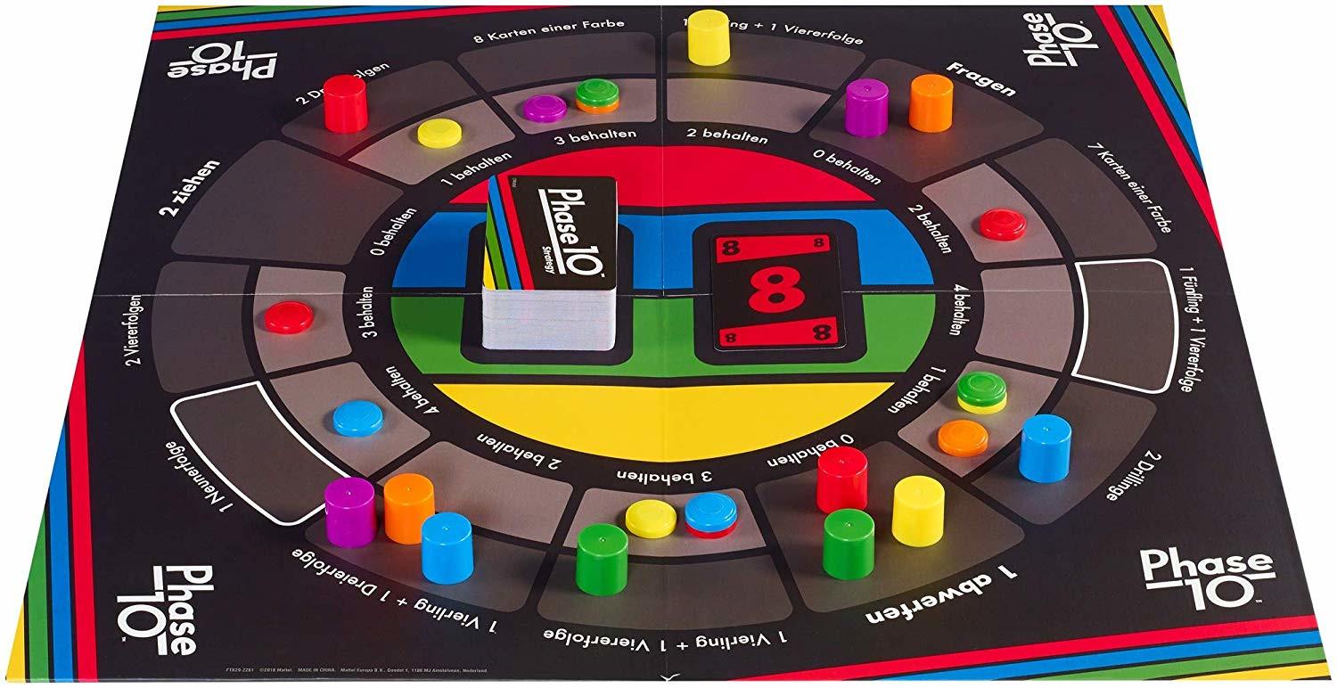 Mattel Games  Phase 10 Strategy Brettspiel 