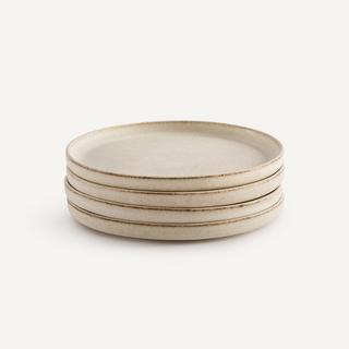 AM.PM Lot de 4 assiettes à dessert en grès  