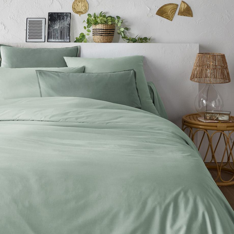 La Redoute Intérieurs Scenario Housse de Couette Unie Percale Coton Bio  