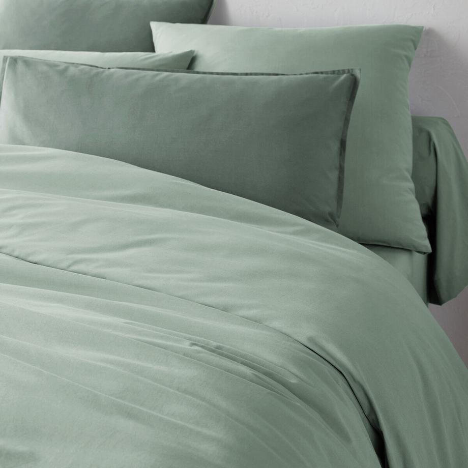 Housse de couette unie percale coton bio Scenario