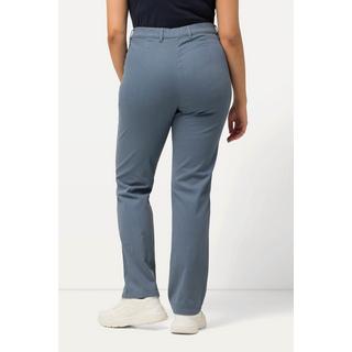 Ulla Popken  Pantaloni elasticizzati modello Mony con taglio della gamba conico e tasche con zip 