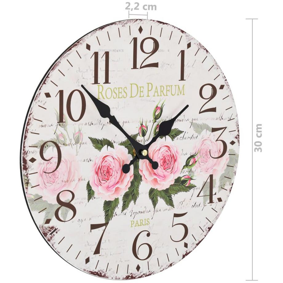 VidaXL Horloge murale mdf  