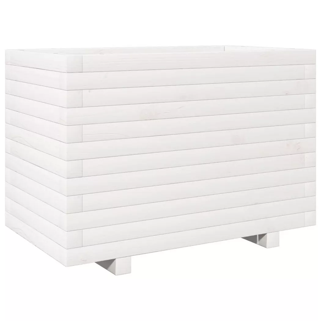 VidaXL - Jardinière bois de pin, One Size, Blanc