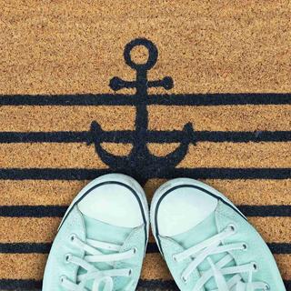 Northix Zerbino in fibra di cocco con ancora  