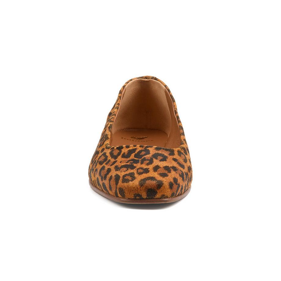 bobbies Adélie Leopard Print Ballerinas  