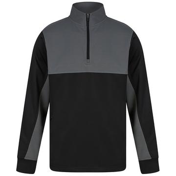 Trainingsjacke mit kurzem Reißverschluss