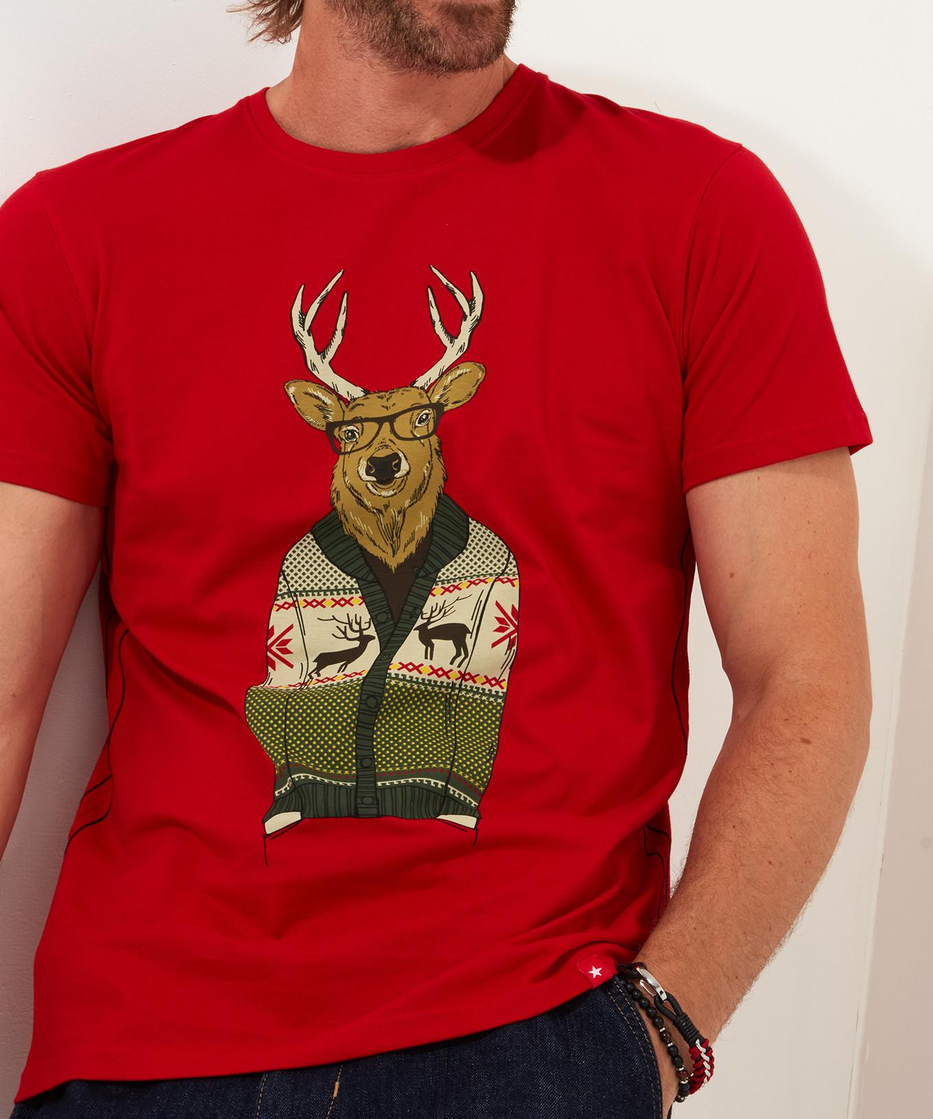 Joe Browns  Neuheit Weihnachtshirsch Grafik Tee 