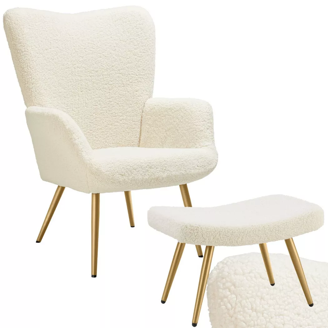 Tectake - Fauteuil rembourré Accoudoirs et dossier ergonomique