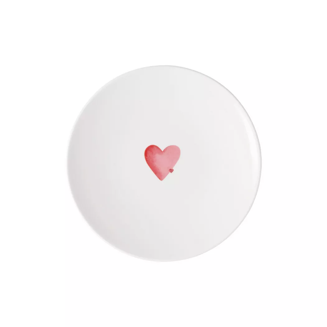 Villeroy & Boch - Frühstücksteller Sending Love With Love, One Size, Weiss