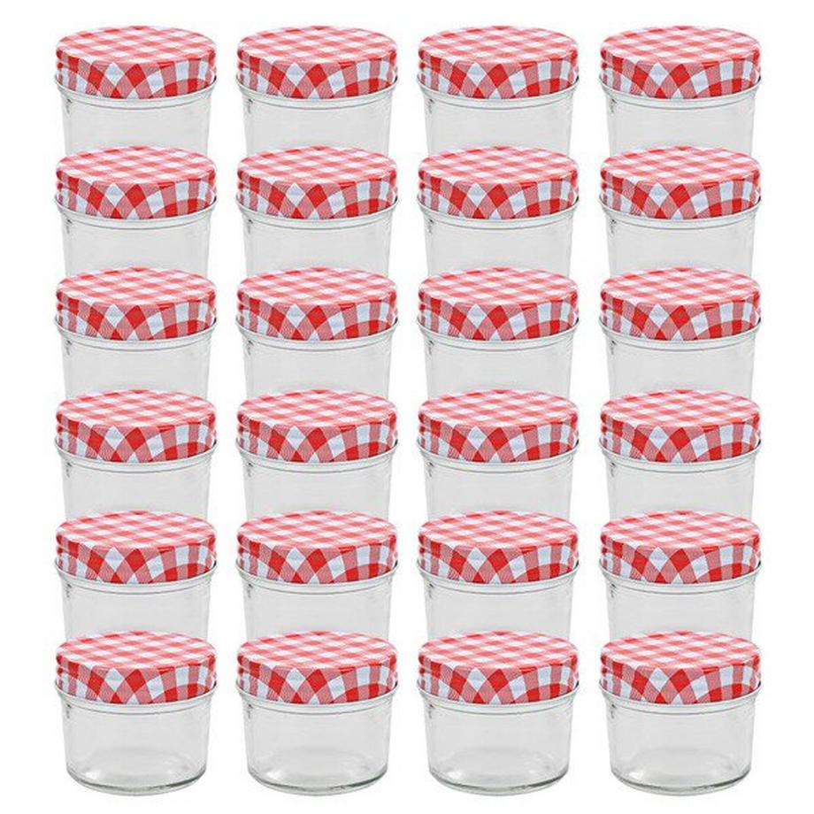 Marmeladengläser mit deckeln 24 stk. glas