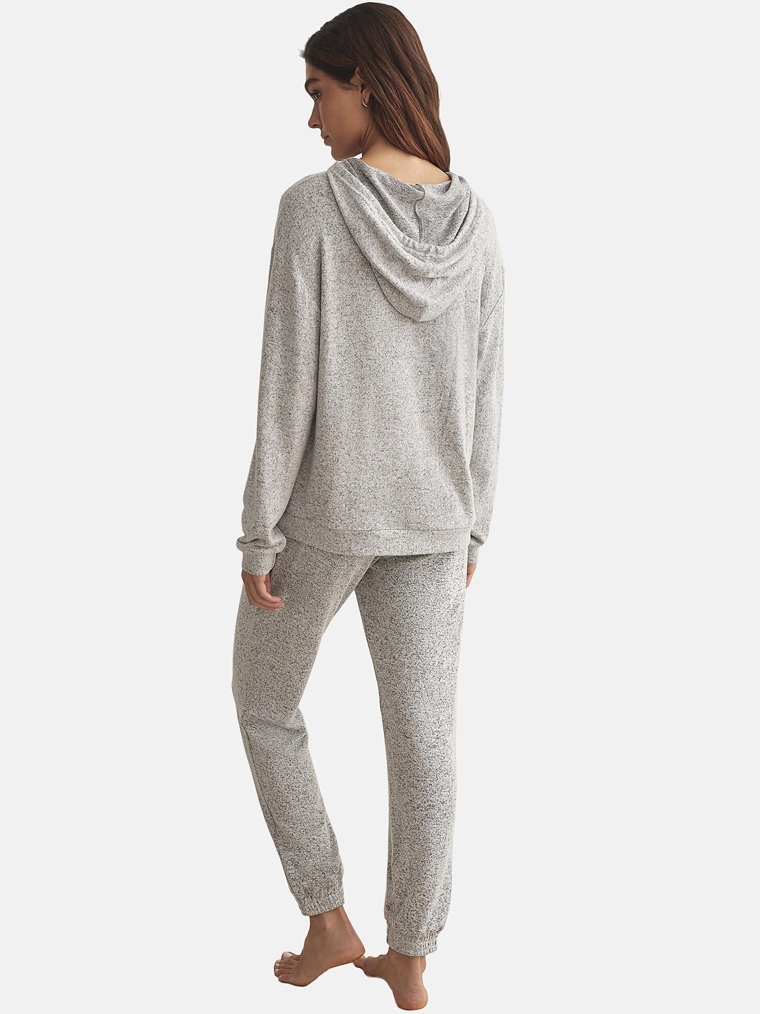 Selmark  Outfit Entspannung und Indoor Pyjama Hose Sweatshirt Kapuze BASIC P82 