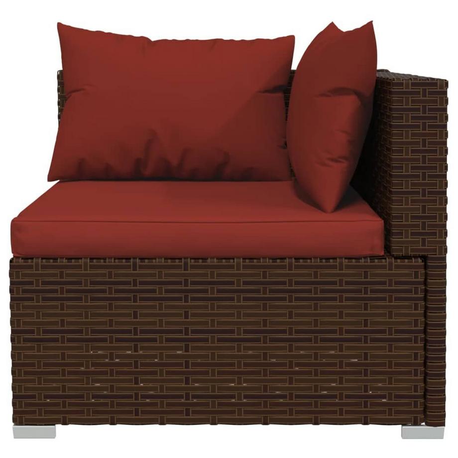 VidaXL set divani da giardino Polirattan  