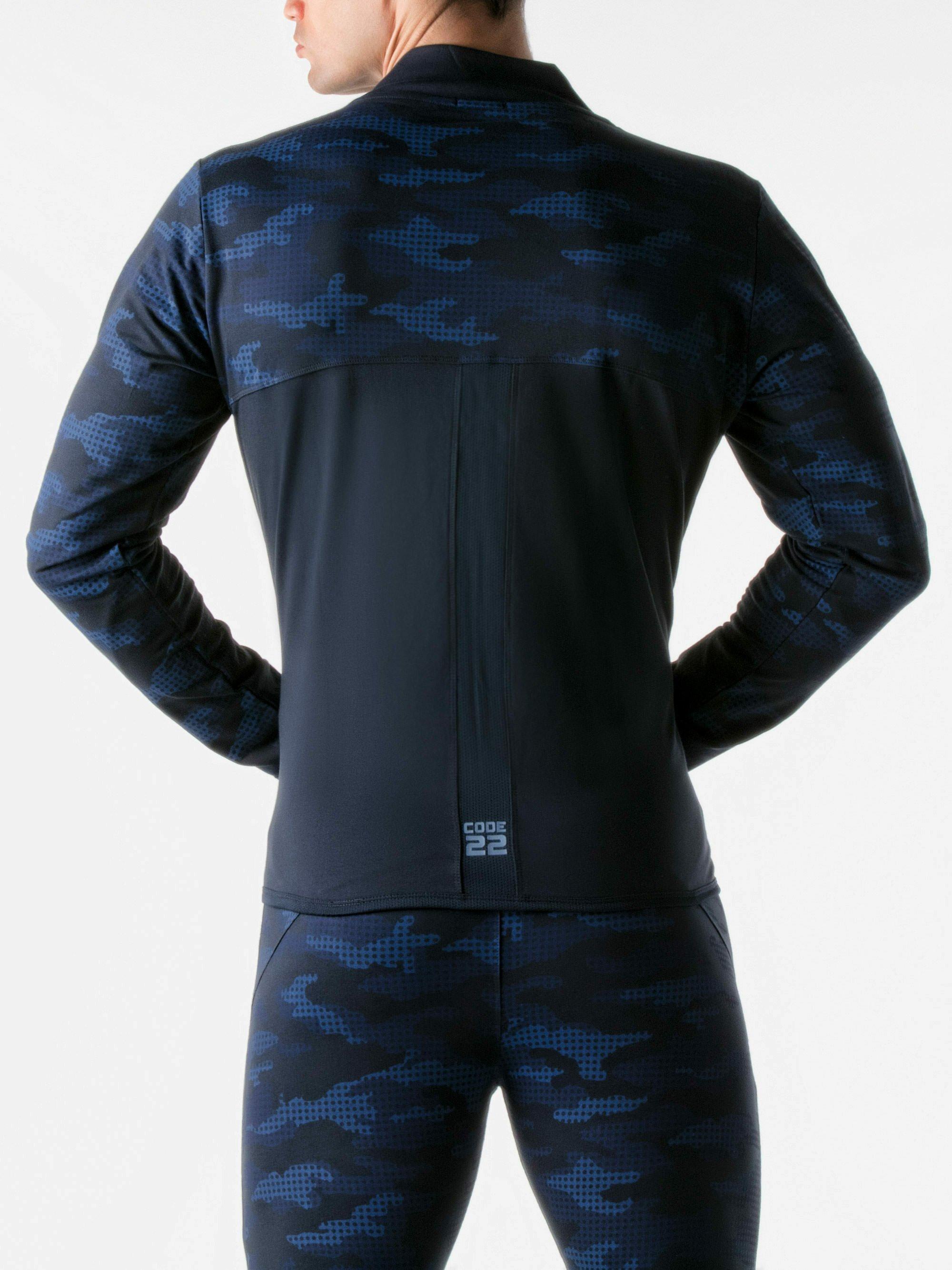 Code22  Urban Camo giacca sportiva marina 