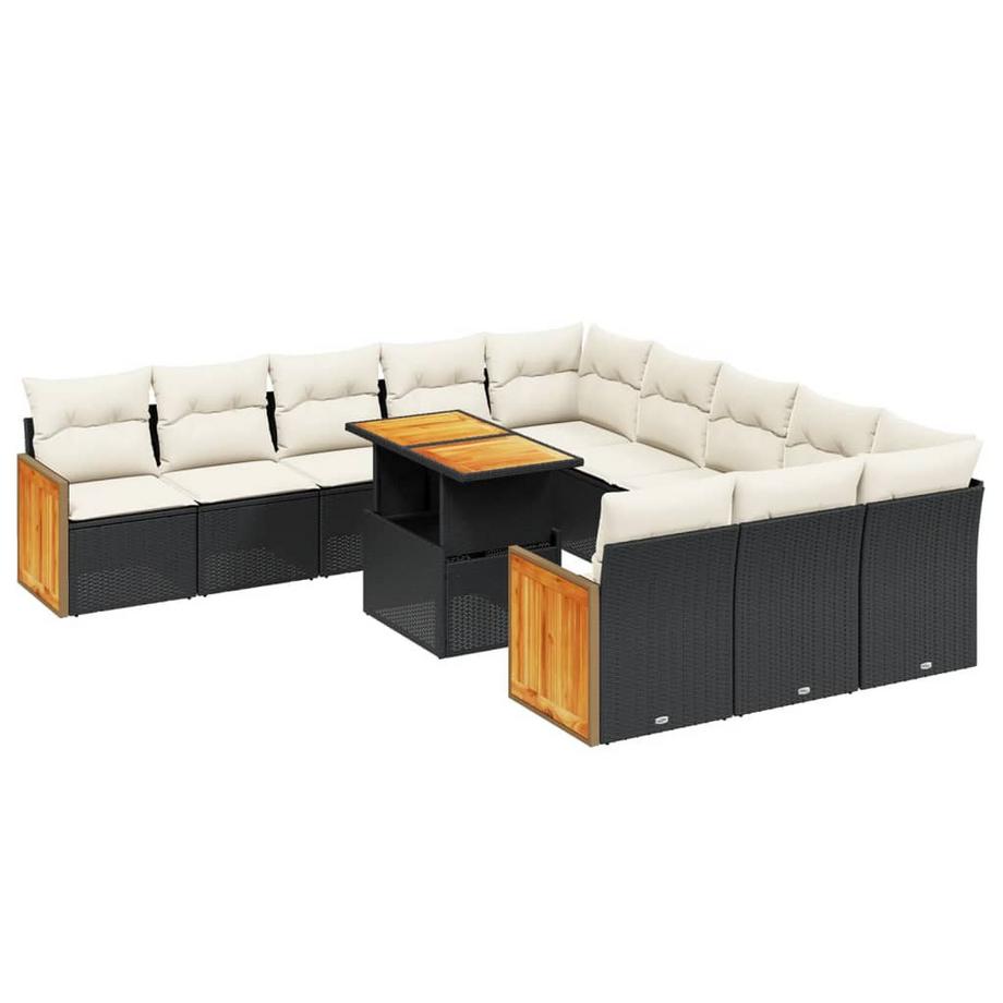 Ensemble de canapés de jardin rotin synthétique