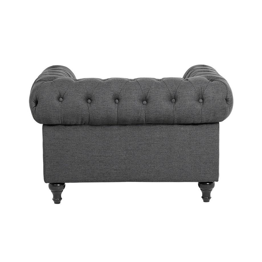 Beliani Sessel aus Stoff Glamourös CHESTERFIELD  