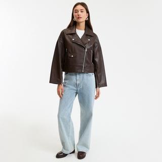 La Redoute Collections THELMA Giacca Biker in Pelle  