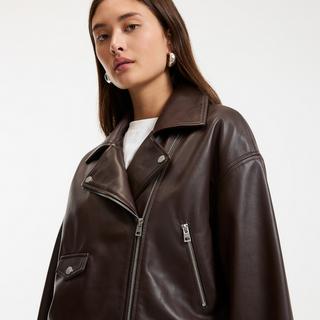 La Redoute Collections THELMA Giacca Biker in Pelle  